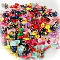 3050pcs dog hair bows puppy yorkshirk teddy rubber band small dogs hair accessories bows rubber bands dog bows pet supplies