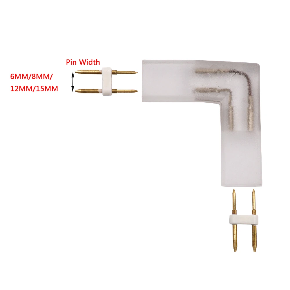 2 pin L T образный угловой разъем средняя вилка с медной иглой для 110 В 220