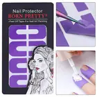 Пленка для защиты ногтей от протекания креативная U-образная наклейка на палец лак для ногтей