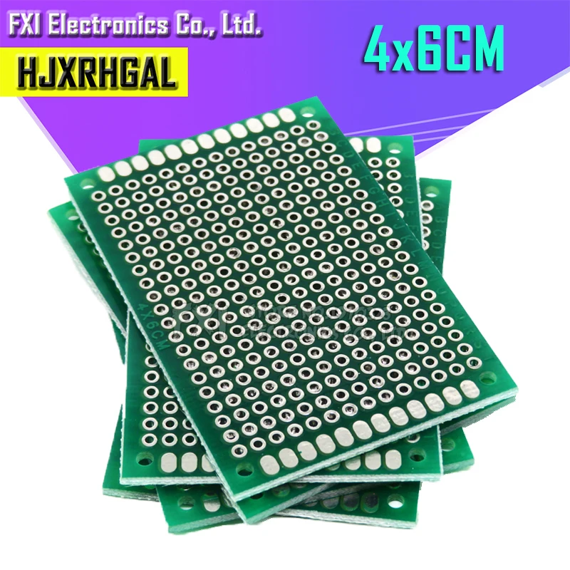 10 шт. 4x6 см 4*6 двухсторонний прототип 4x6 PCB diy универсальная печатная плата igmopnrq