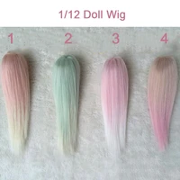 1pcs dolls accessories handmade kurhn doll wigs straight 112 doll wig