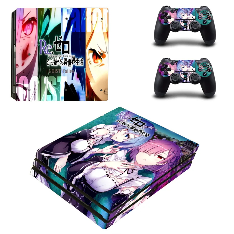 Re: жизнь в другом мире от нуля стильная наклейка для консоли PS4 Pro PlayStation 4 и