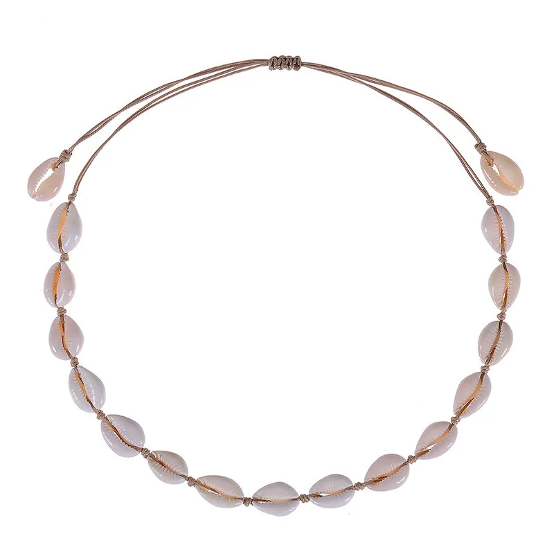 Чандлер Cowire ожерелье из морской раковины чокер океан море пляж ювелирные изделия