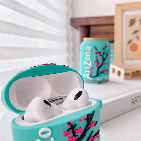 Чехол для наушников AirPods pro, чехол для наушников Bluetooth для Apple Airpods1 2 3 Аксессуары для напитков "холодный чай" Аризона ", защитный чехол, оболочка