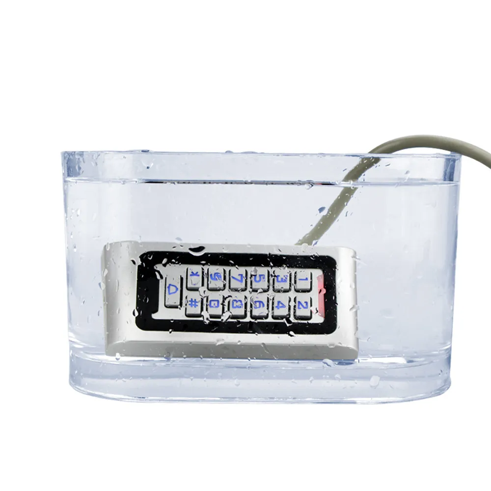 Металлическая RFID 125KHz Клавиатура контроля Доступа Автономный контроллер доступа