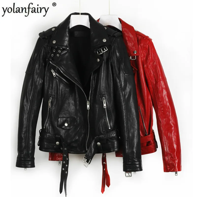 Пальто из натуральной кожи 100% натуральная овечья кожа Женская куртка