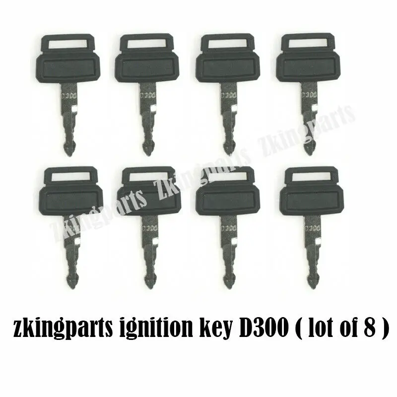 

8pcs Heavy Equipment Key D300 Fit For Daewoo Excavator