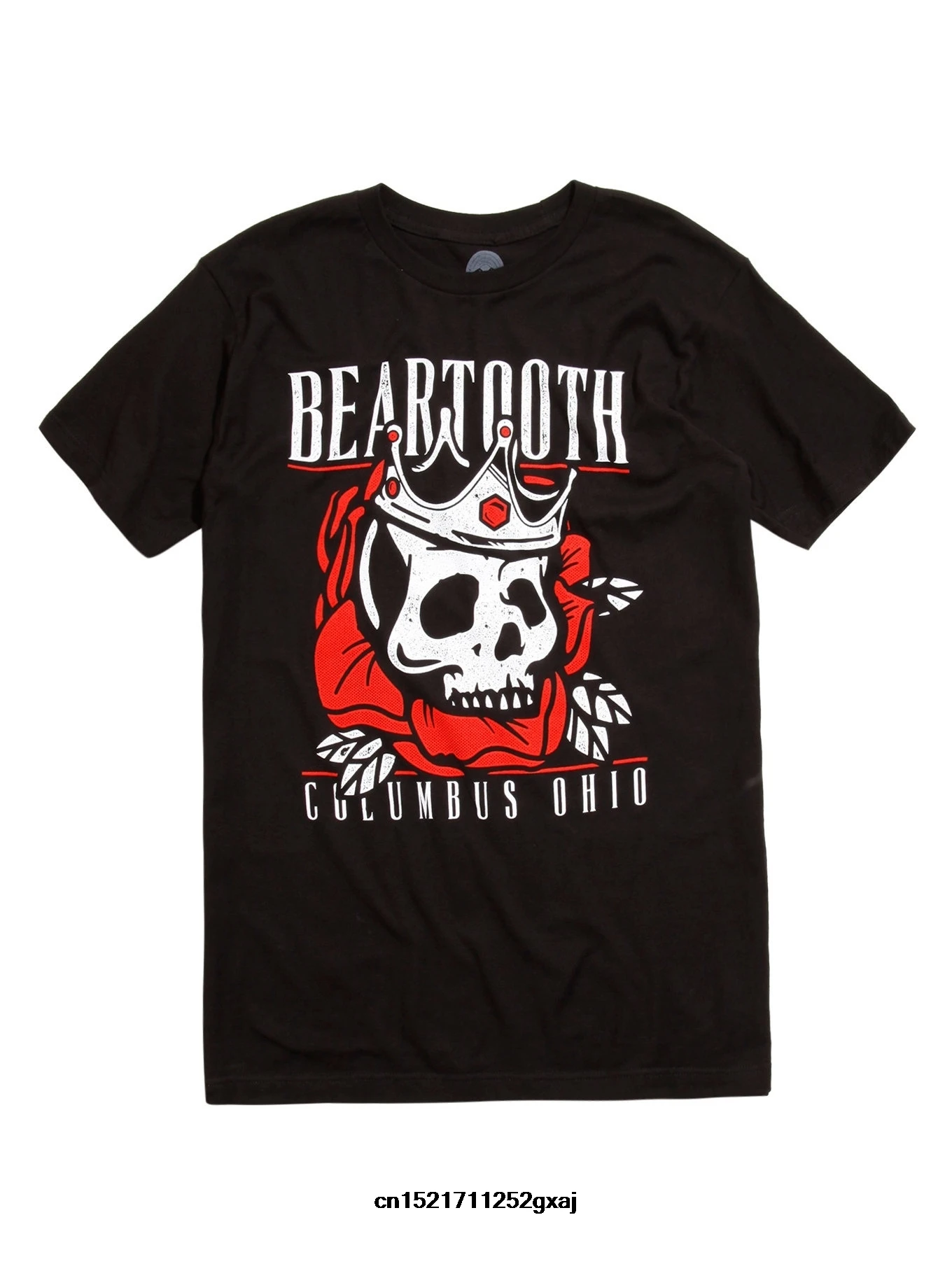 Мужская футболка s персональная BEARTOOTH Цветок Король логотип панк забавная