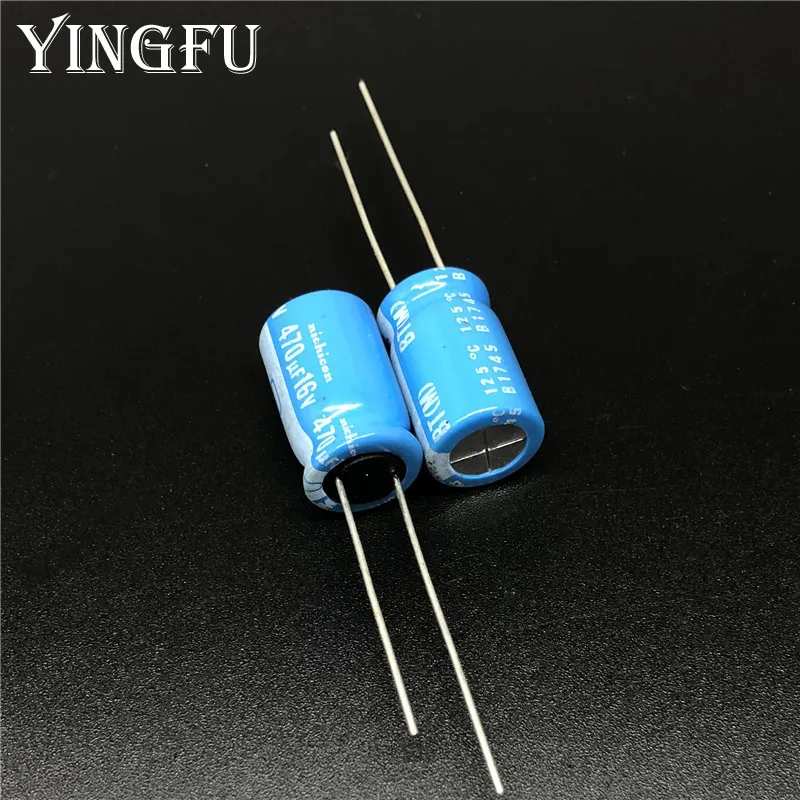 

5Pcs/50pcs 470uF 16V NICHICON BT Series 10x16mm Highly dependable reliability 16V470uF Aluminum Electrolytic capacitor