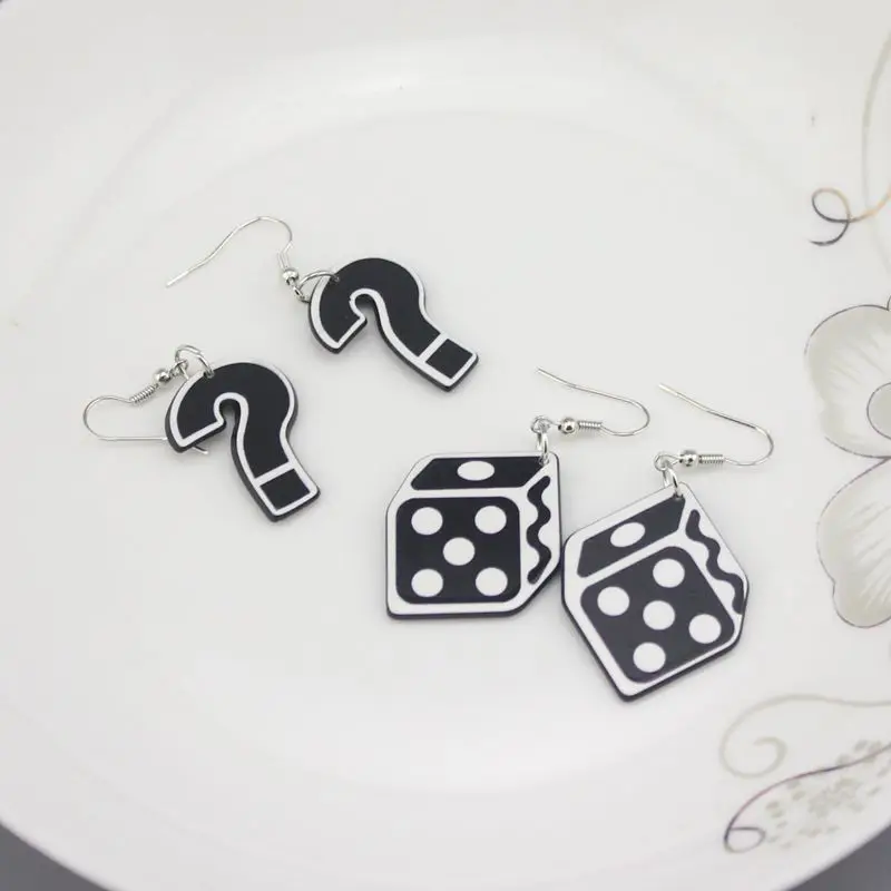 Женские Висячие серьги в стиле хип хоп акриловые геометрические украшения виде