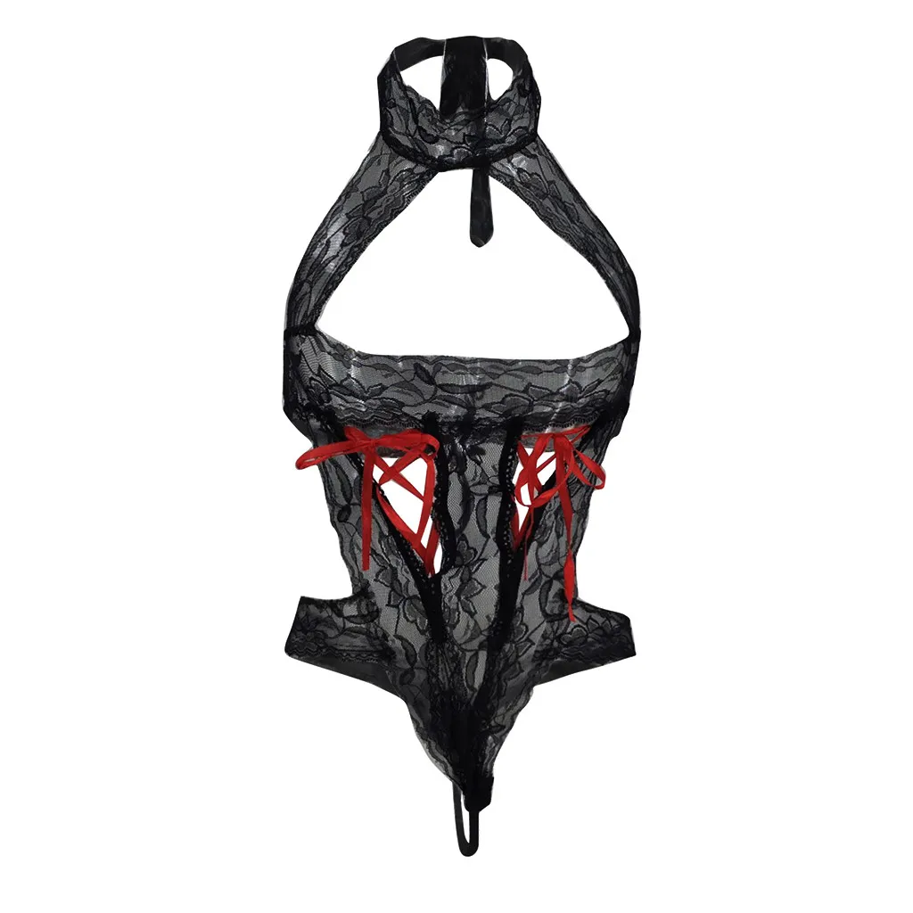 Женское кружевное боди с глубоким v-образным вырезом сексуальный комбинезон