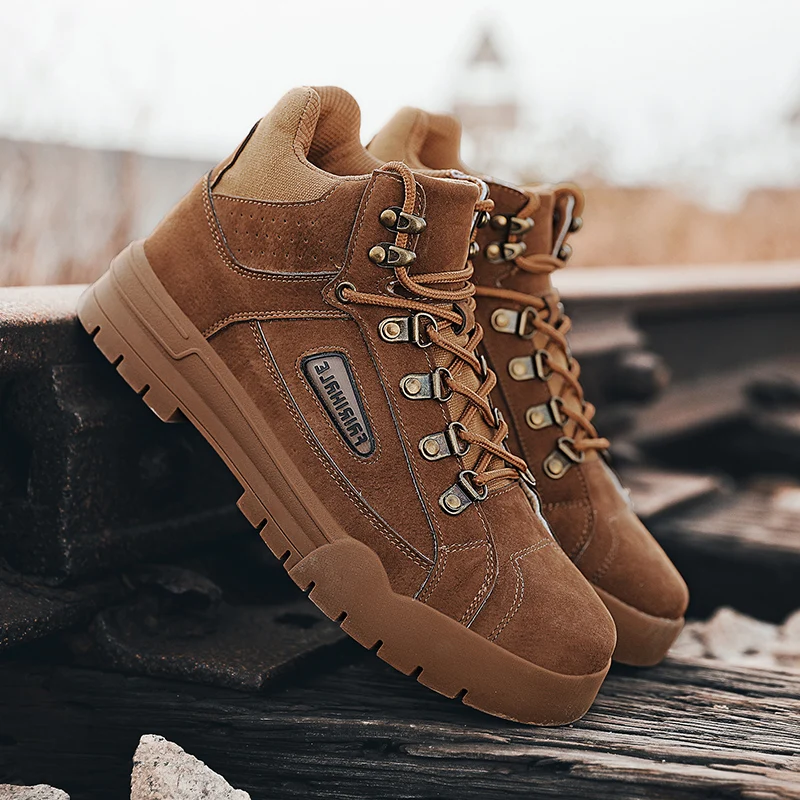 Зимние Бархатные рабочие ботинки из хлопка Ботинки martin в британском стиле модная