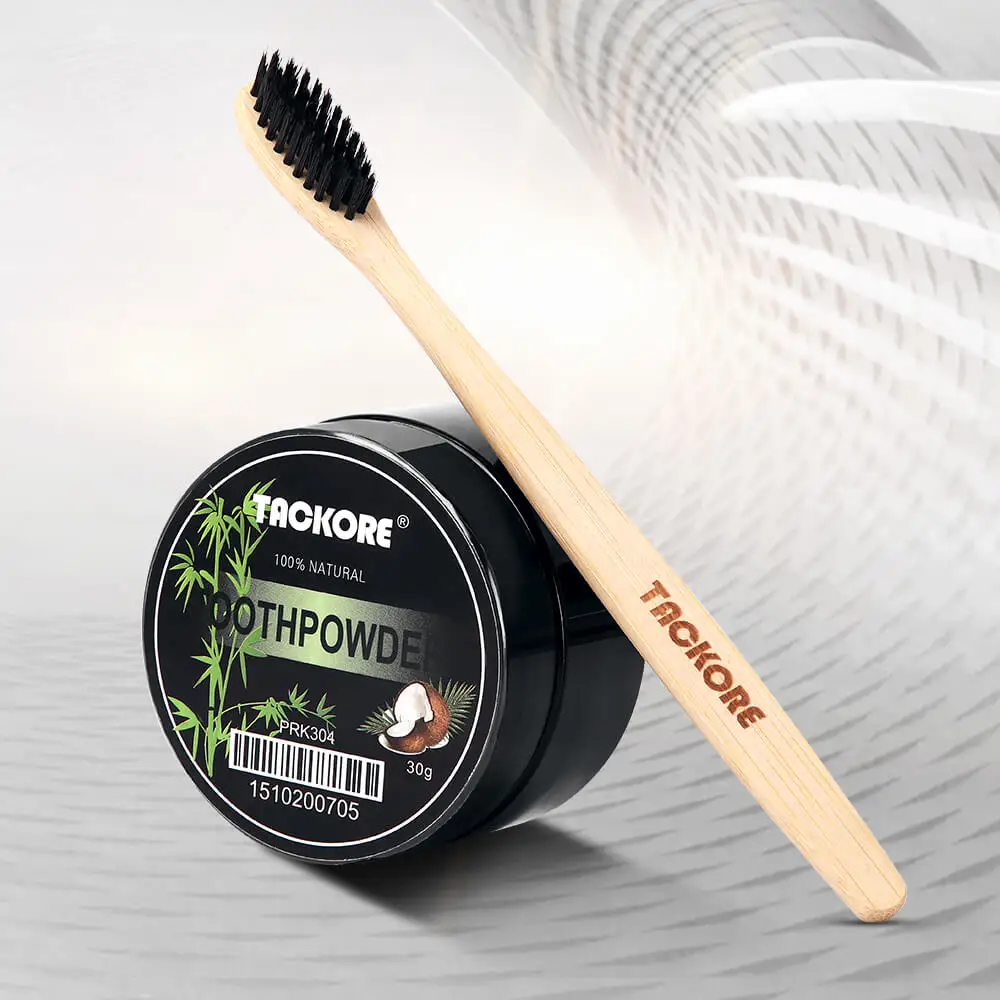 Отбеливание зубов бамбуковая угольная зубная щетка с мягкой щетиной деревянная