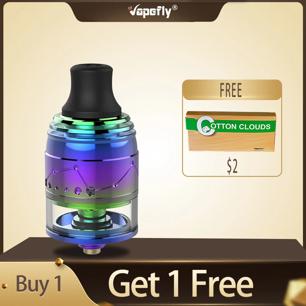 Бесплатный подарок атомайзер vapefly галактик MTL Squonk RDTA емкостью 2 мл верхнее