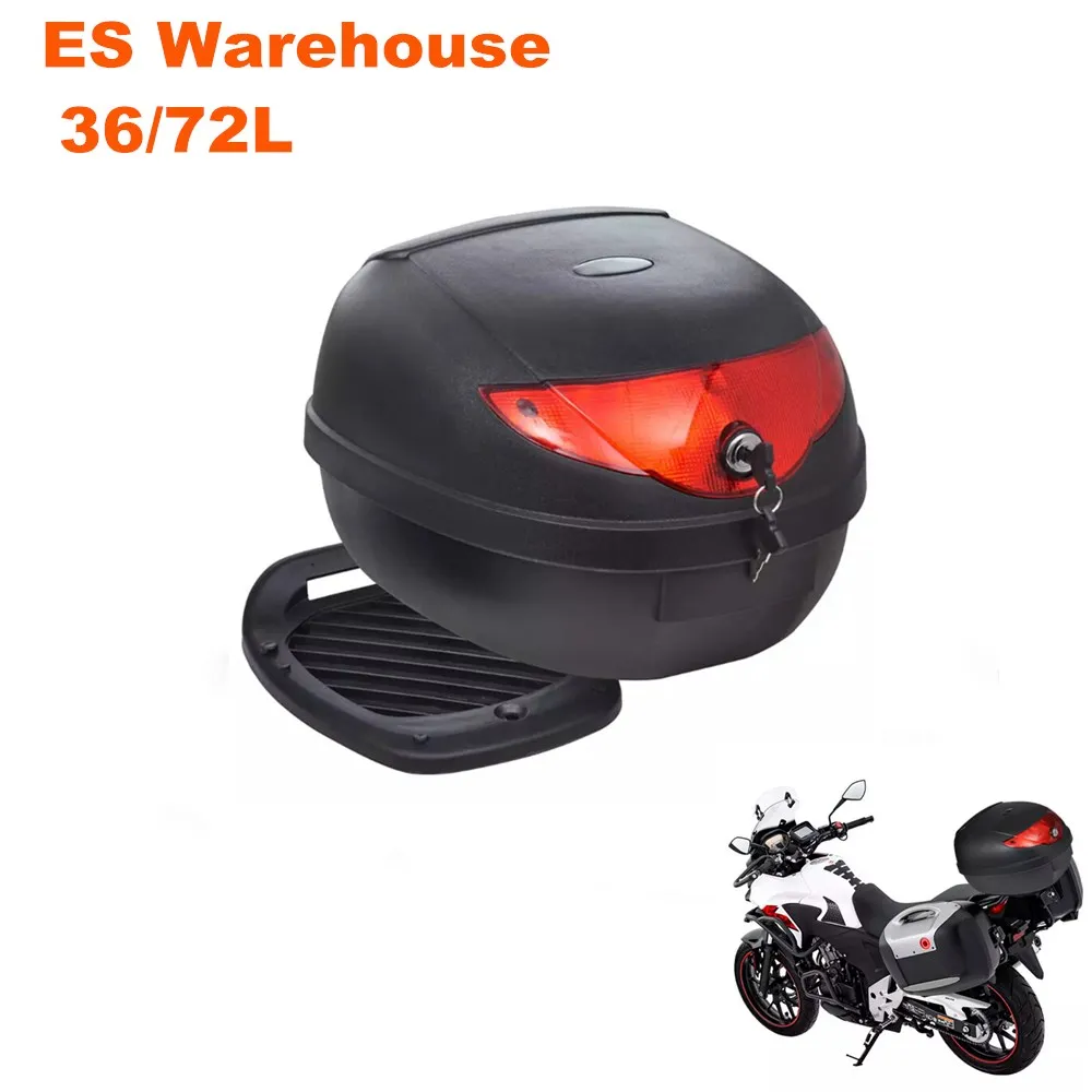 36L 72L черный водонепроницаемый мотоциклетный багажник мото Топ чехол для 1or 2