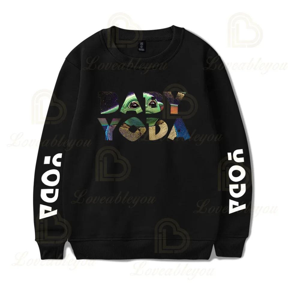 

Yoda Baby Cosplay Costumes Sweatshirt Hoodie Jacket Coat Pullover Mandalorian Hoodies Men Streetwear Women