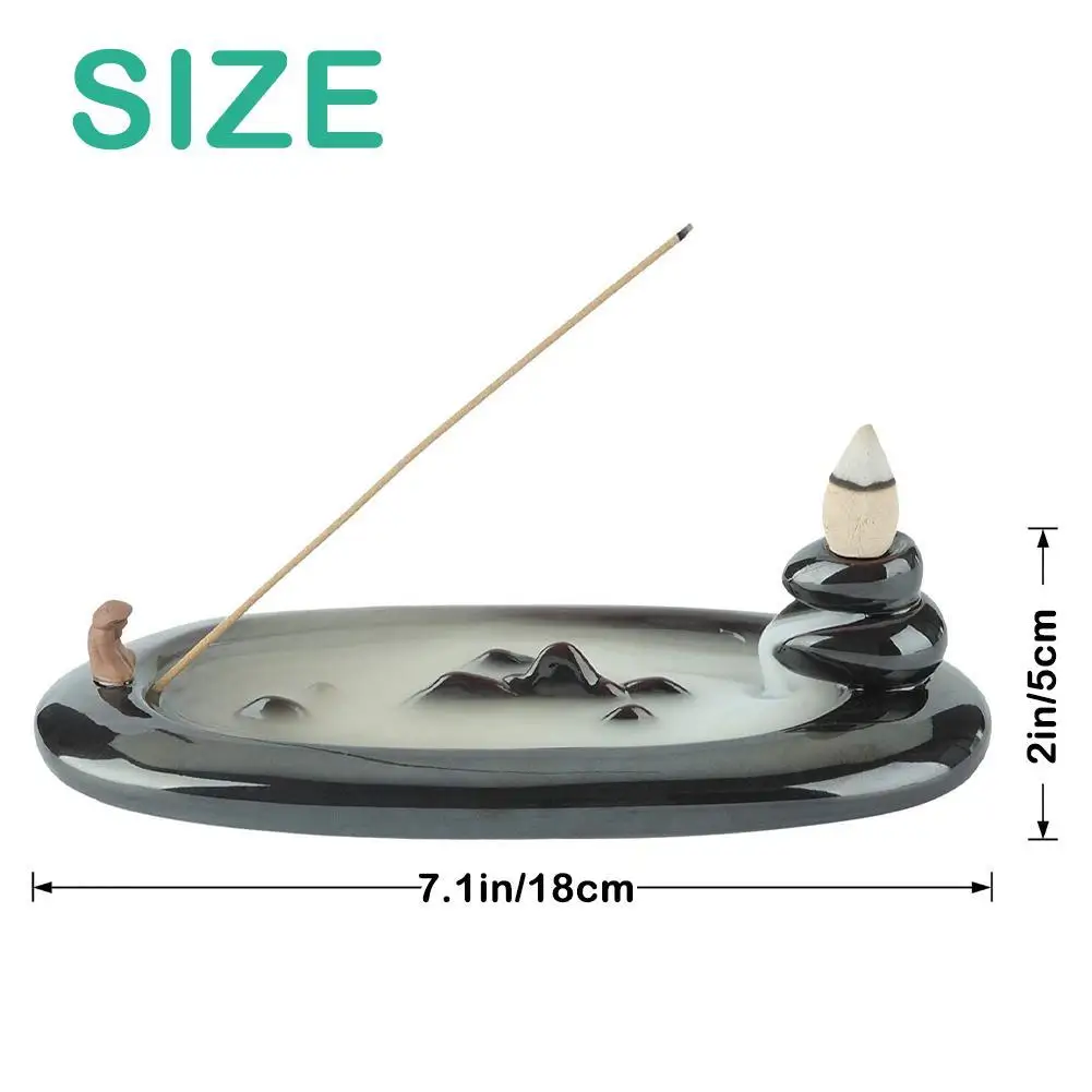 1Pc Boat Incense Burner Nice Incense Stick Holder Vintage Fisherman Ornament Fisherman Incense Burner images - 6