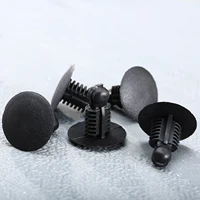 50 pcs black car fastener clips car interior plastic push in fastener rivets clips plastics for 9mmx7mm hole accessories