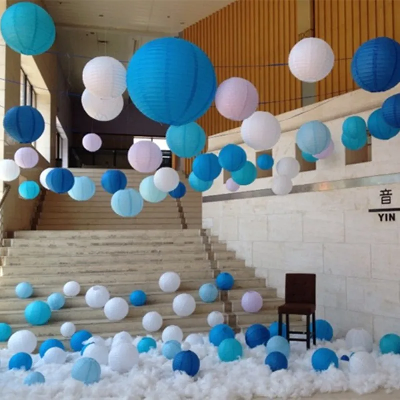 10 шт. Круглый Китайский бумажный фонарь для дня рождения свадьбы вечеринки Декор