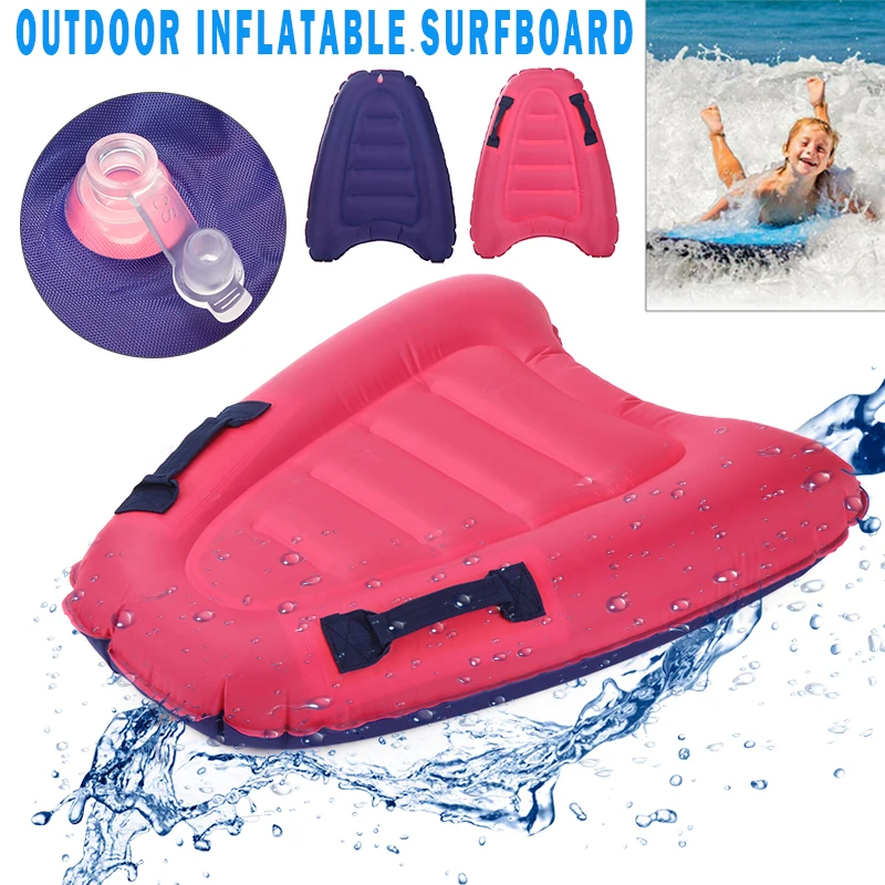 

Надувной детский доской толкания Портативный доска обучение плаванию поплавок для серфинга дети Безопасный море доска для серфинга