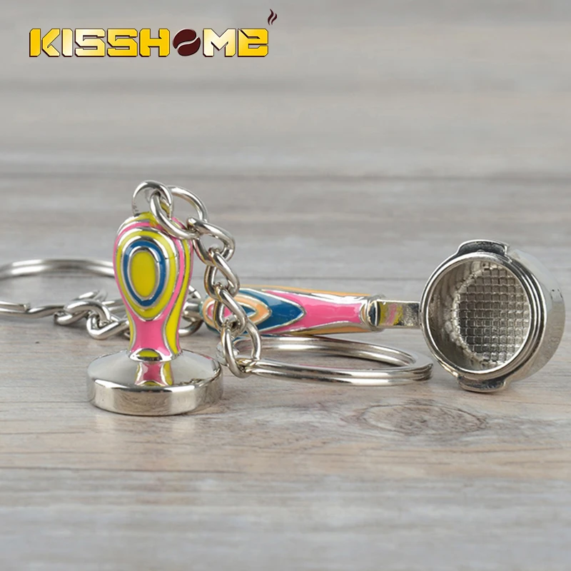 Пара аксессуаров для приготовления эспрессо брелок кофе ключей в европейском