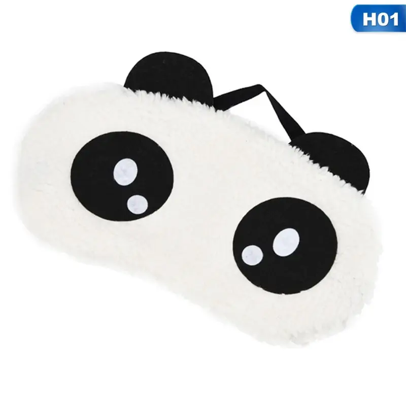 Новинка симпатичная белая фотомаска для глаз затемняющие хлопковые очки сна