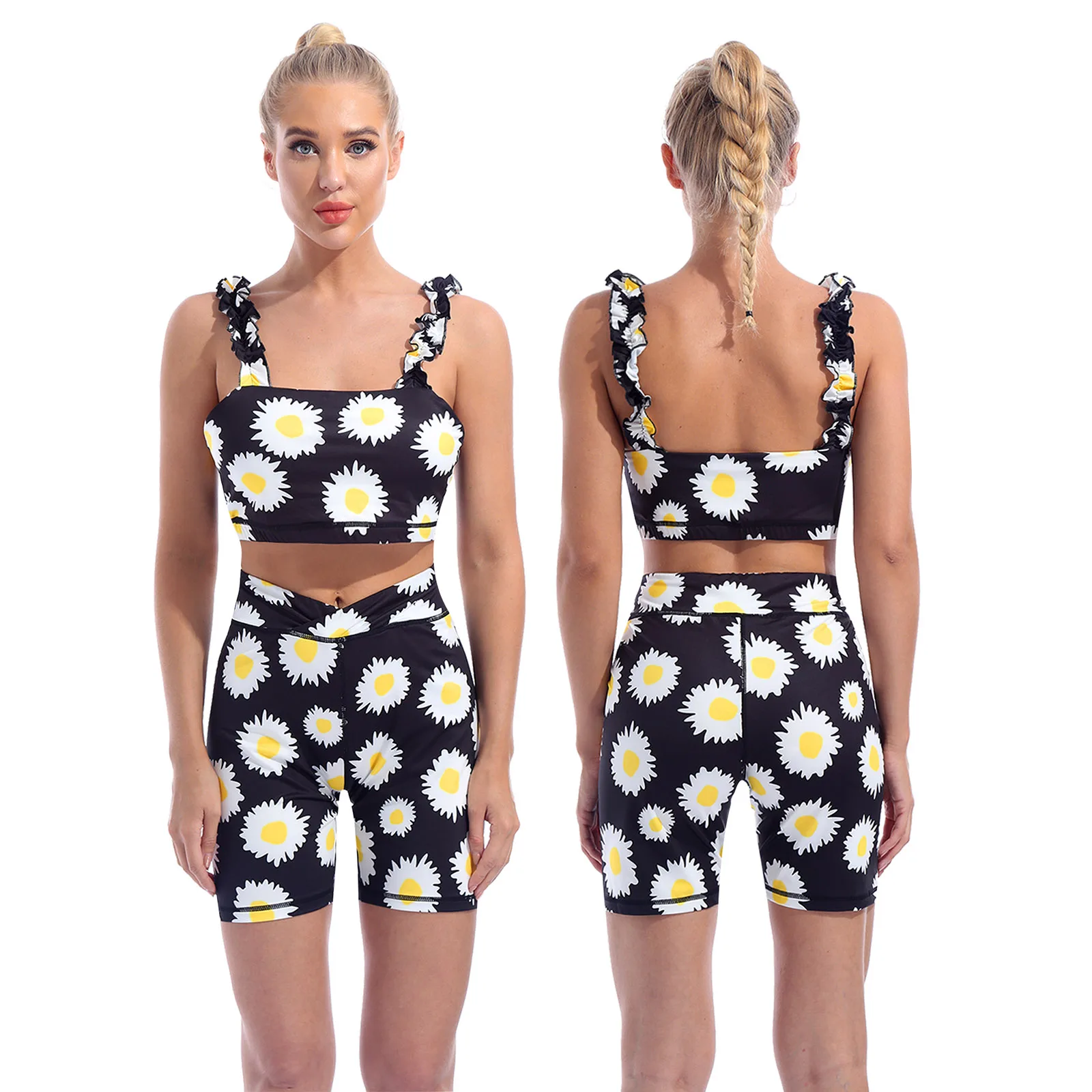 

Женские спортивные костюмы, комплект для гимнастики, сексуальный бюстгальтер, шорты, одежда для тренировок и бега, одежда для спортзала, оде...