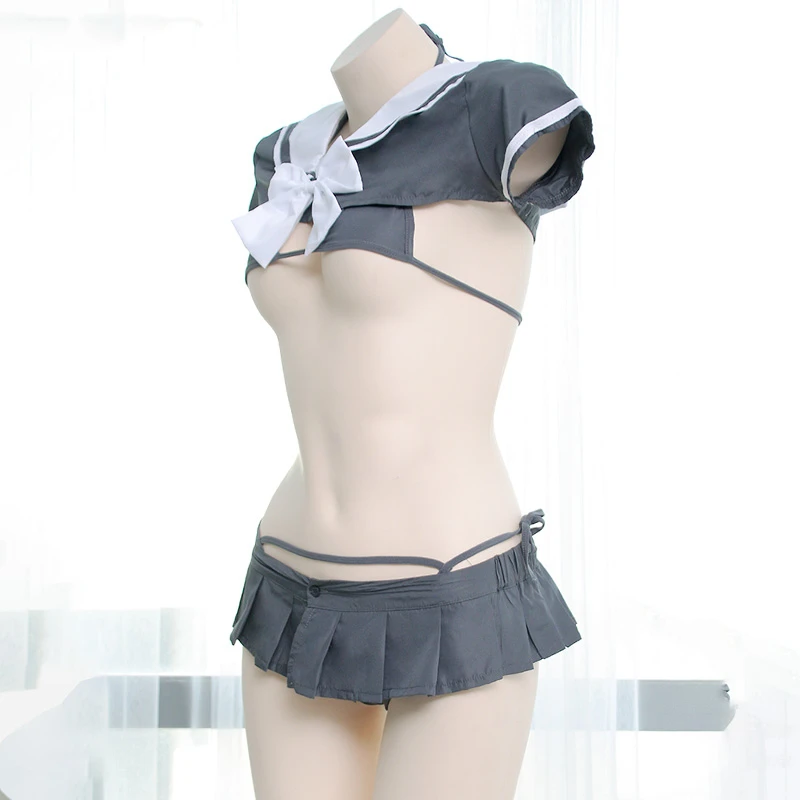 

Sexy Japanese Sailor Suit Bikini Suit Pajamas Cute Girl Uniform Bikini Underwear Women Anime Lingerie Student Sexy Short Skirt