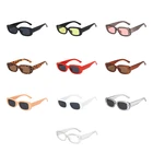 Солнцезащитные очки унисекс, Модные Винтажные квадратные, с защитой от ультрафиолета, для вождения и путешествий, в ретро стиле