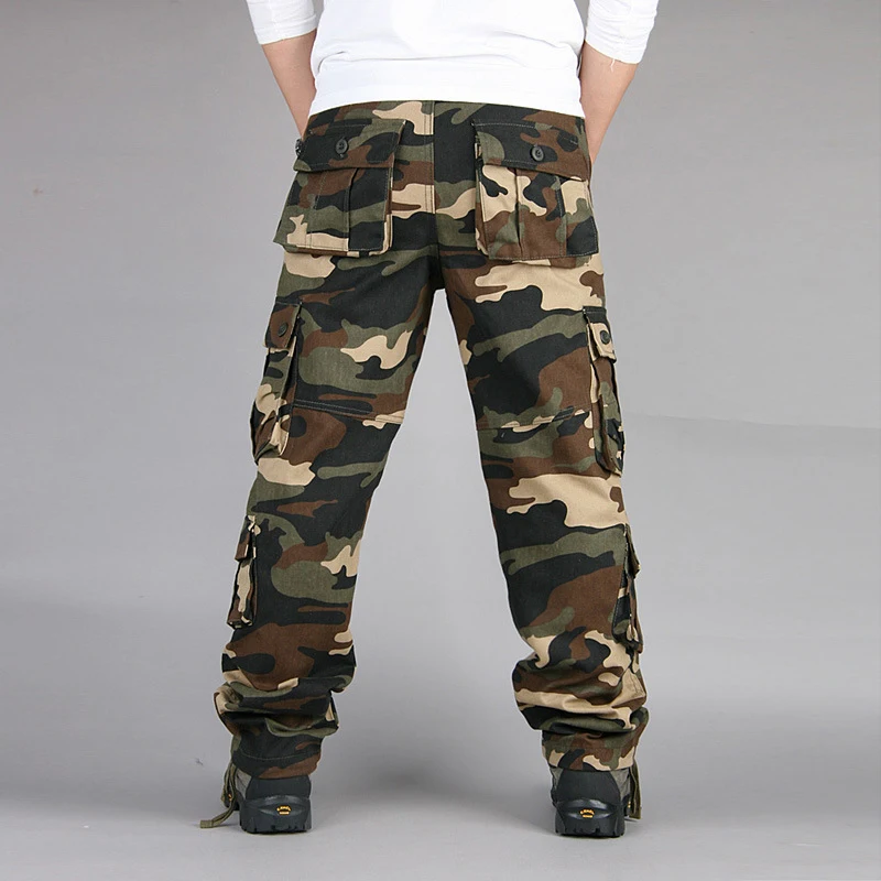 

2021 Men Fashion Streetwear Mens Jeans Camouflage Jogger Pants Tactical Military Youth Casual Summer European Jeans Cargo Pants
