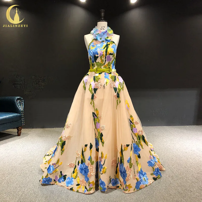 

Женское вечернее платье с блестками, длинное платье цвета шампанского с блестками и лямкой на шее, 2379
