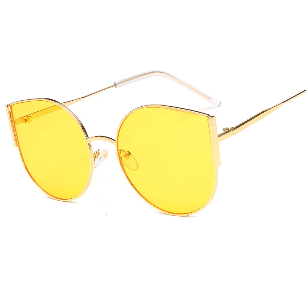 Женские солнцезащитные очки кошачий глаз новинка 2019 модные с синими и зелеными