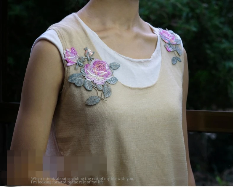 Размер MLAEY 13 5*10 5 см вышитая кружевная аппликация из полиэстера нашивка отделка