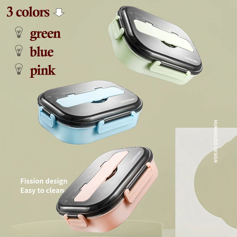 SUS 304 Ланч бокс из нержавеющей стали контейнеры для еды переносная коробка снэк