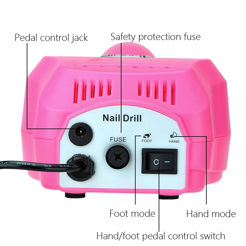 35000/20000 об/мин Электрическая дрель для ногтей набор фрезов маникюра и педикюра