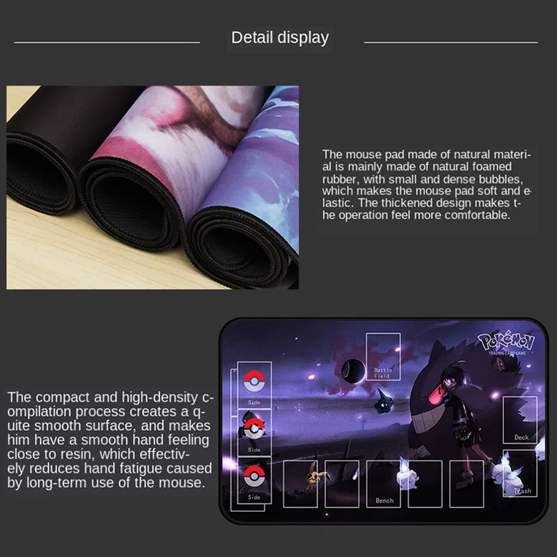 Покемон игровой коврик Карманный Монстр животные эльф TCG аксессуары для детей