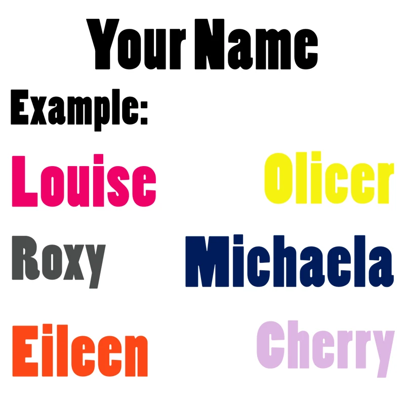 

Ваше имя Виниловые наклейки в виде Фотообоев c переводными картинками стикер окна автомобиля пользовательское имя персонализированные над...