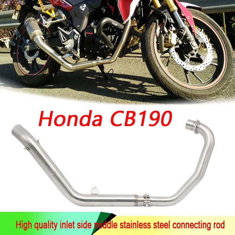

Подходит для выхлопной трубы мотоцикла CB190 CB190R CB190X CB190F Передняя секция из нержавеющей стали