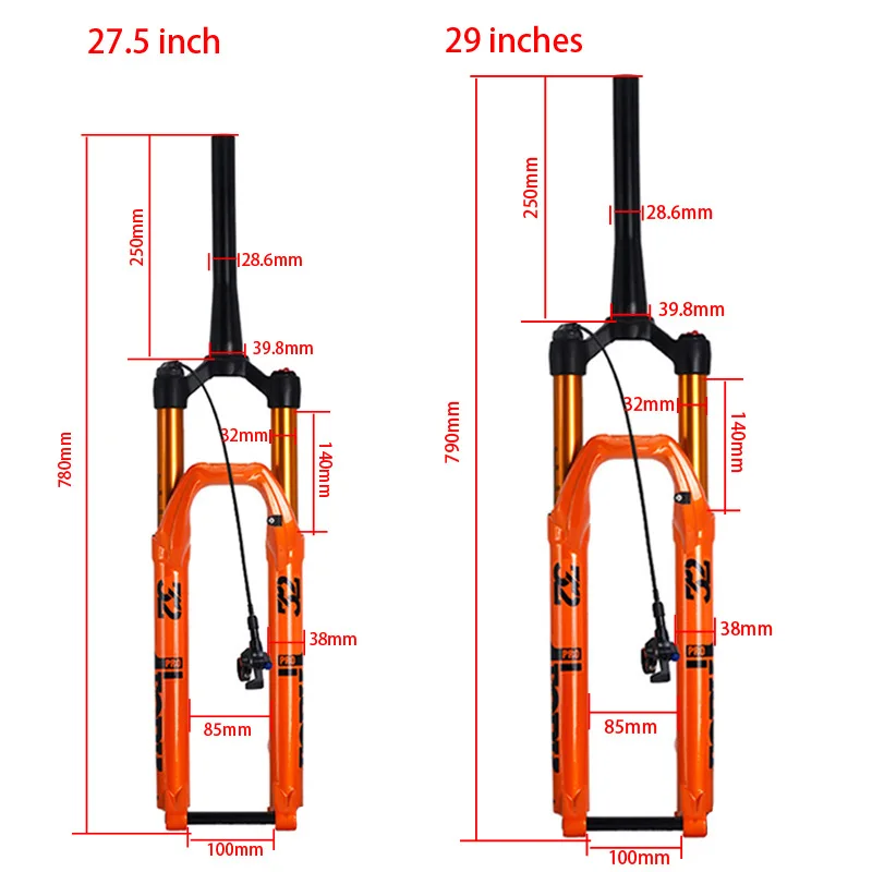 MTB велосипеда воздуха вилка Supension демпфирования отскок регулировки 27 5/29er дюйма