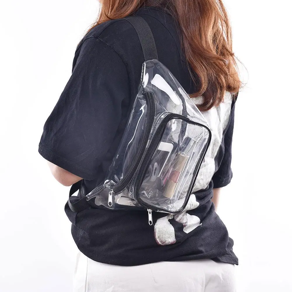 Прозрачная поясная сумка кошелек карманы ПВХ прозрачные водонепроницаемые