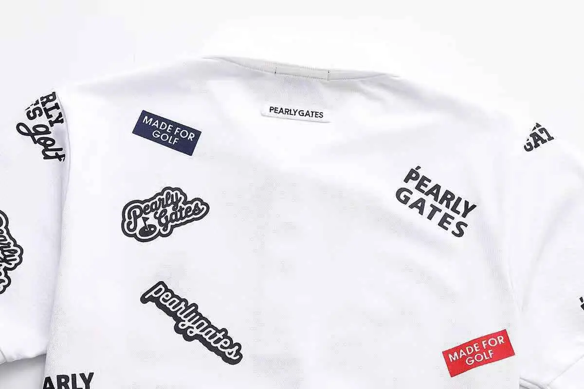 

New 2021 PEARLY-GATES Men's Golf Polo-Shirt Casual Sports Short Sleeves