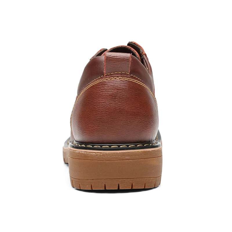 Высококачественные мужские повседневные туфли Новинка 2019 года из натуральной