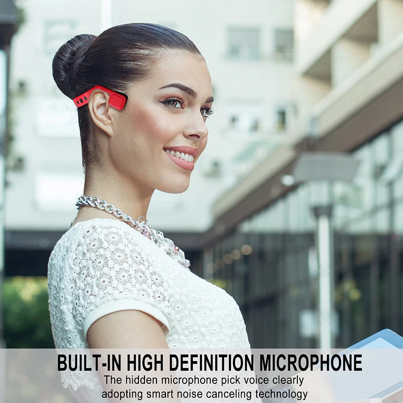 

BN-701 bone conduction Bluetooth Earphone Wireless Headphone built-in battery fashion headset