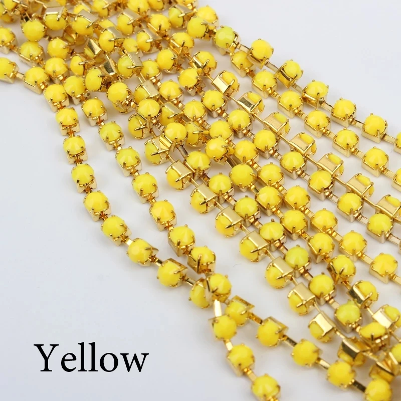 Новое предложение партиями по 3 ярда/шт Акриловые стразы цепочкой в наличии 19