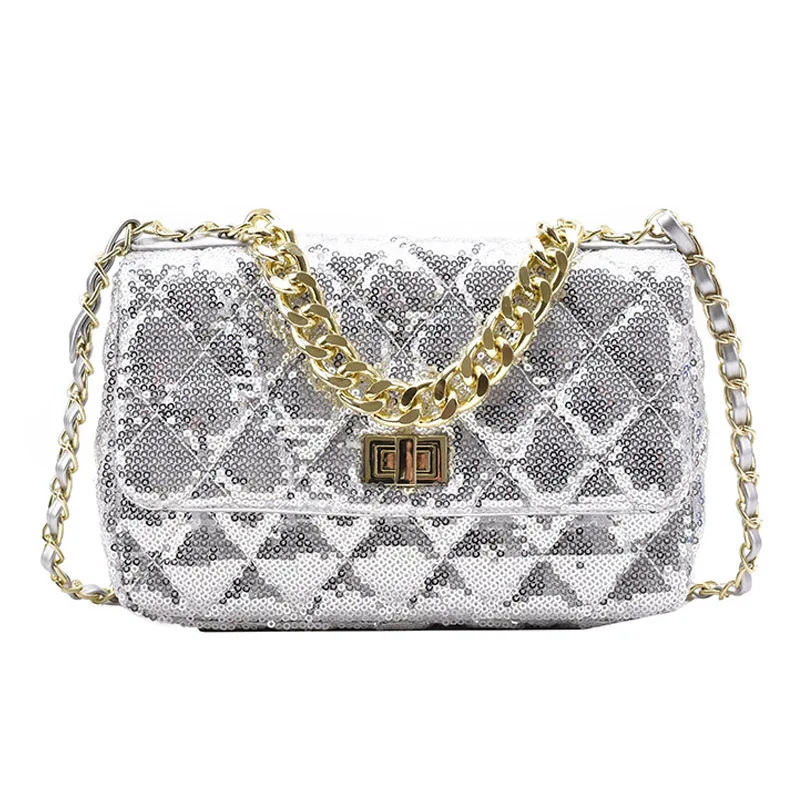 

Fashion PU Leather Crossbody Bags Women 2021 New Spring Summer Luxury Handbags Lady Chain Shoulder Purses Designer