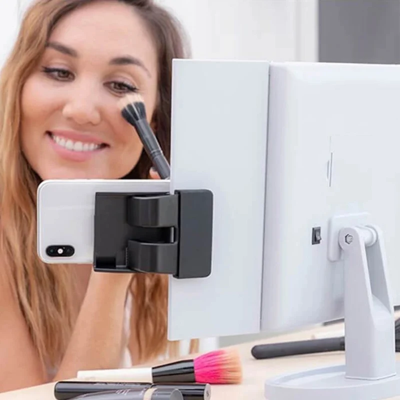 Ноутбук боковое Крепление зажим Портативный сотовый телефон стенд Экран-боковое