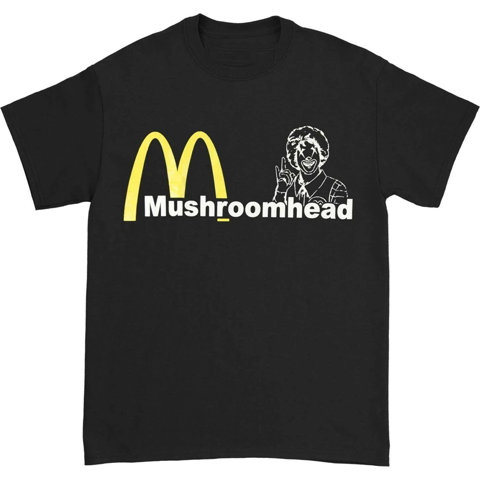 Футболка Mushroomhead для мужчин черная футболка с забавным дизайном Mcdonald'S | Мужская
