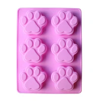 puppy dog paw silicone pet print molds soap chocolate jelly candy mold cake decorating baking moulds