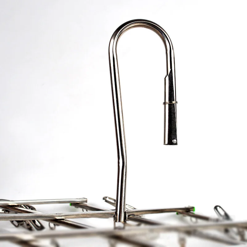 Складная вешалка для одежды носков и сушилок из нержавеющей стали 10/20 зажимов |