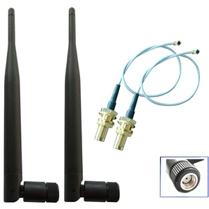 Складная Wi-Fi антенна SOONHUA, 2,4 ГГц, 5 дБи, стандартный стандарт, стандарт PCI U.FL, стандарт IPX-SMA